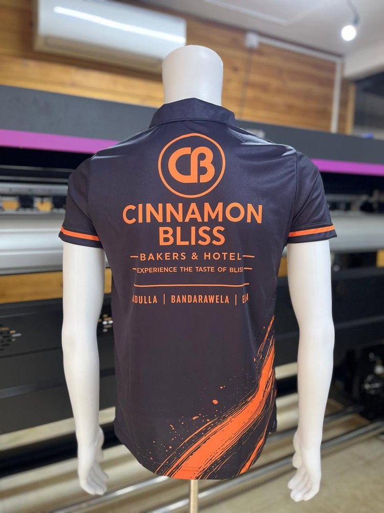 Cinnamon Bliss corporate polo — back