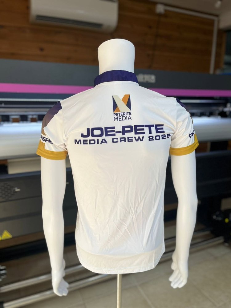 Joe-Pete media crew jersey — back
